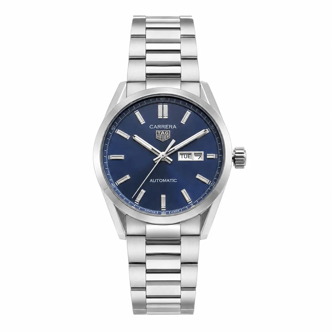 Tag Heuer Carrera Calibre 5 (Automatic Master Copy) | Premium Executive Edition with Stainless Steel Link Bracelet