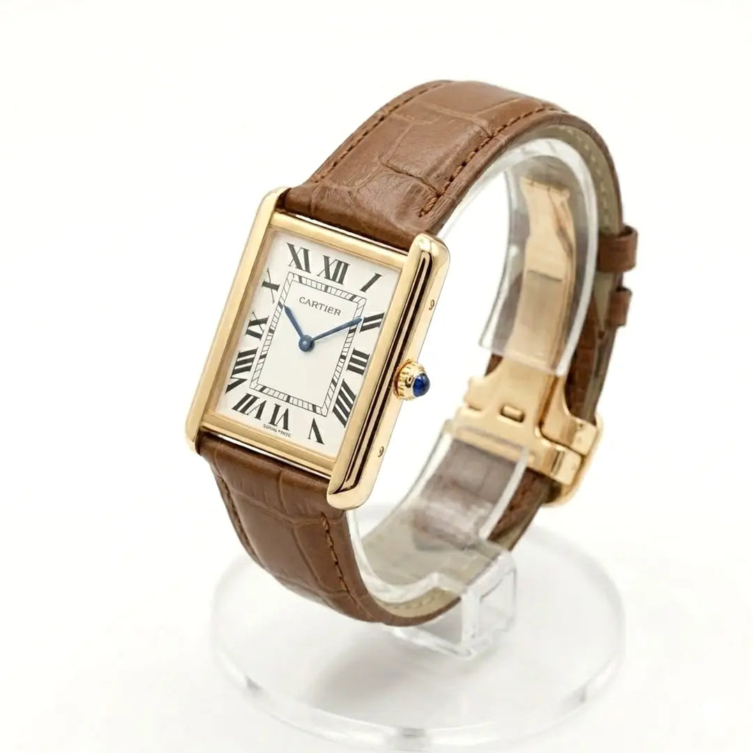 Vintage tank edition | Luxury rectangular roman dial with premium deployment clasp
