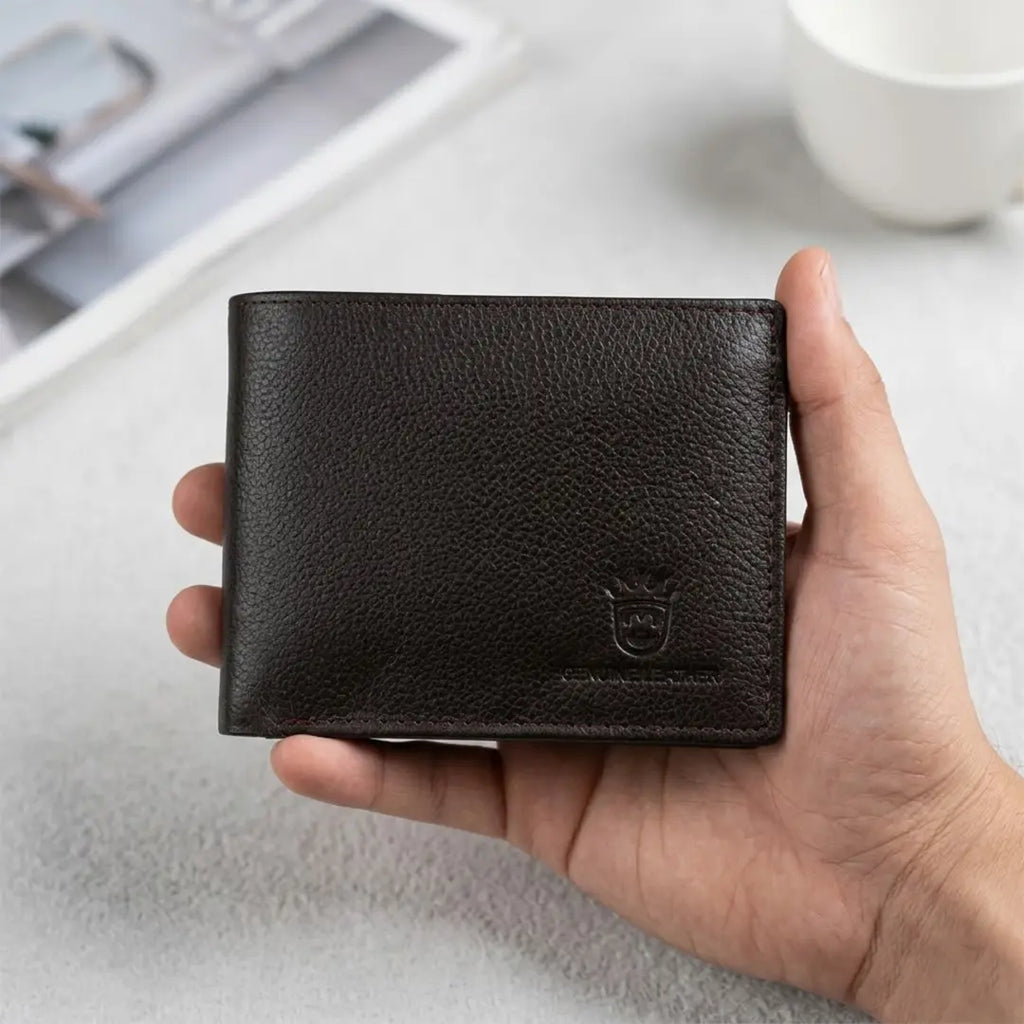 Timas Signature Executive | Premium Genuine Leather Bifold Wallet for Men
