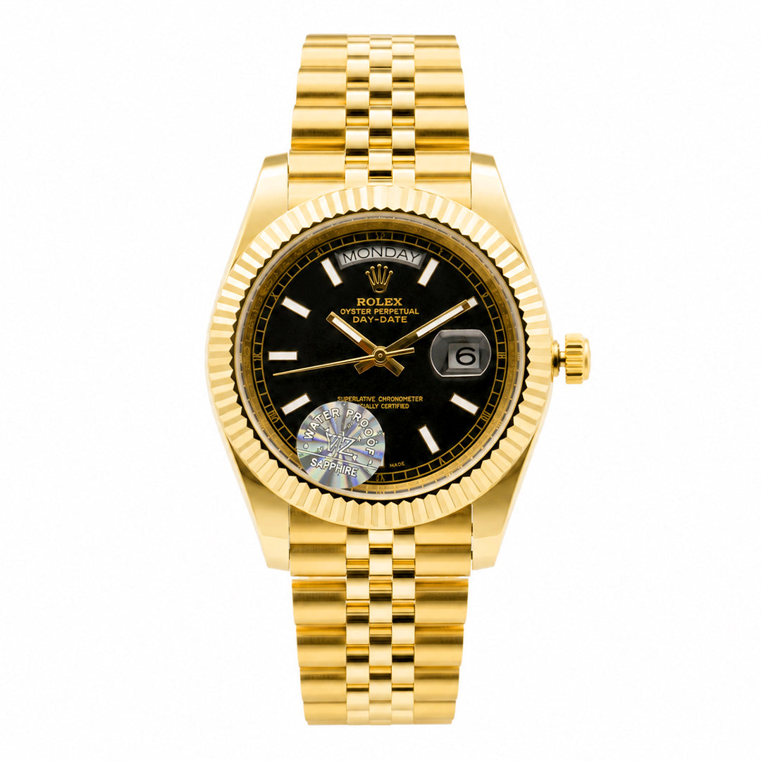 Rolex Day-Date President Series (Automatic Master Copy) | Premium Fluted Bezel with Jubilee Link Bracelet