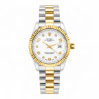 Rolex Datejust Style Edition | Fluted Bezel Two-Tone Steel Quartz Watch (AWRM-00273)