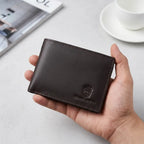 Timas signature edition | premium genuine leather wallet with contrast stitching