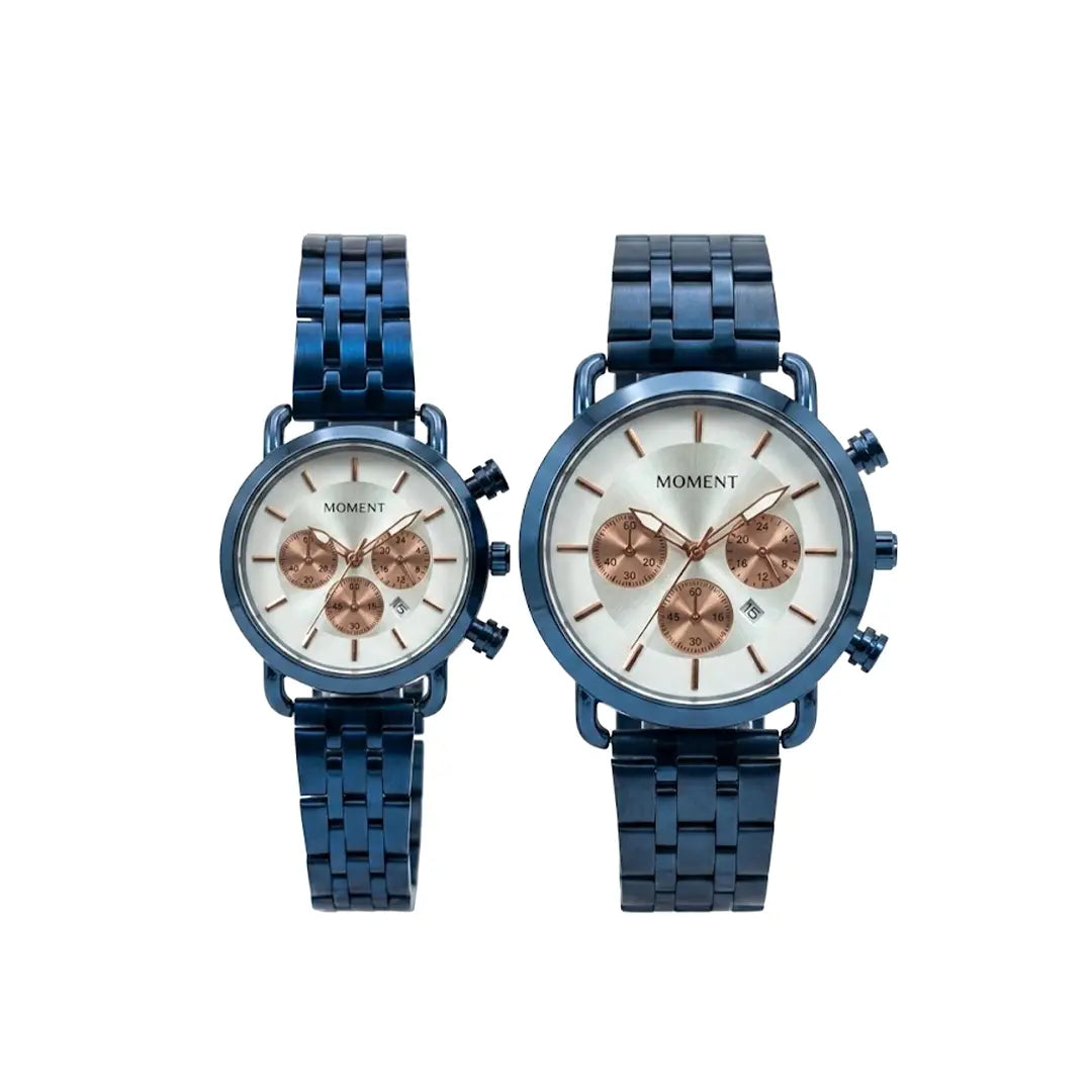 Moment legacy couple edition | luxury chronograph style matching watches