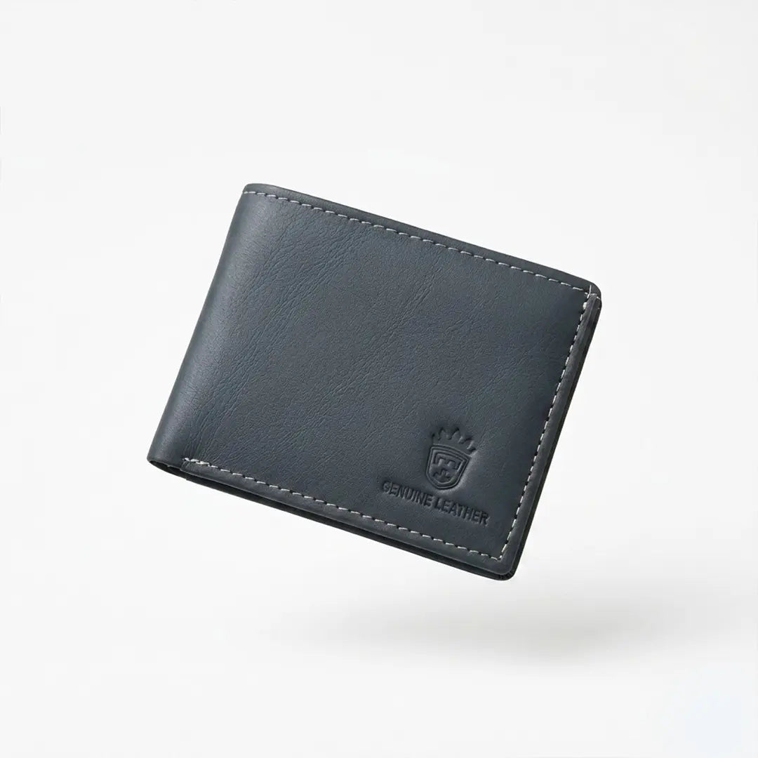 Timas signature edition | premium genuine leather wallet with contrast stitching