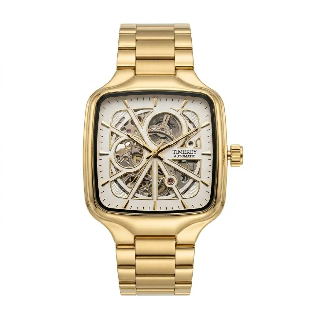 Timekey automatic skeleton | Premium square-bezel mechanical series