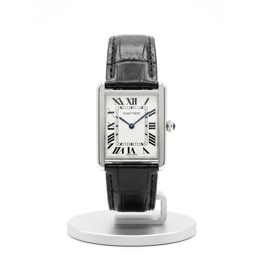 Vintage tank edition | Luxury rectangular roman dial with premium deployment clasp