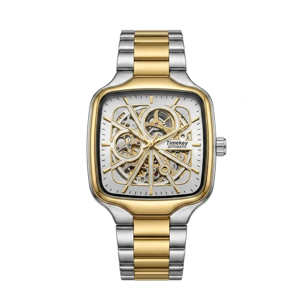 Timekey automatic skeleton | Premium square-bezel mechanical series