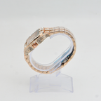 Cartier Santos Horizon Series | Pavé-Set Geometric Grandeur with Timeless Roman Dial