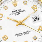Rolex Datejust Style Edition | Fluted Bezel Two-Tone Steel Quartz Watch (AWRM-00273)