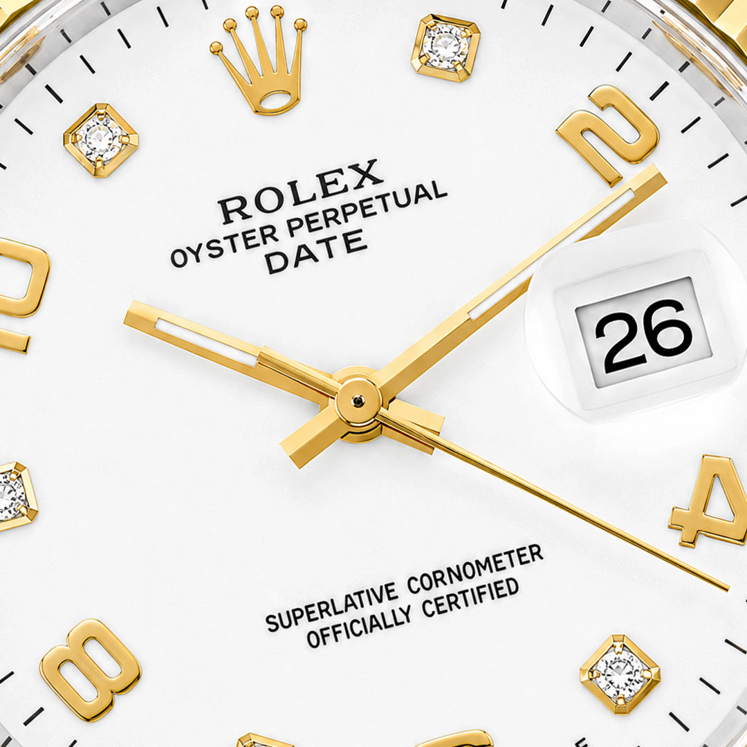 Rolex Datejust Style Edition | Fluted Bezel Two-Tone Steel Quartz Watch (AWRM-00273)