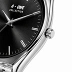 A-ONE COLLECTION Executive Edition | Metallic Sunburst Dial Stainless Steel Quartz Watch (AWAM-00271)