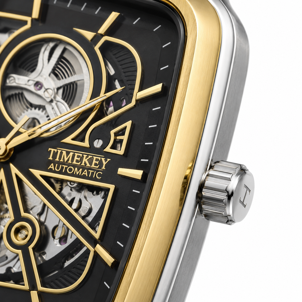 Timekey automatic skeleton | Premium square-bezel mechanical series
