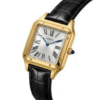 Cartier Santos Dumont (Quartz Master Copy) | Iconic Square Watch with Alligator Leather Strap