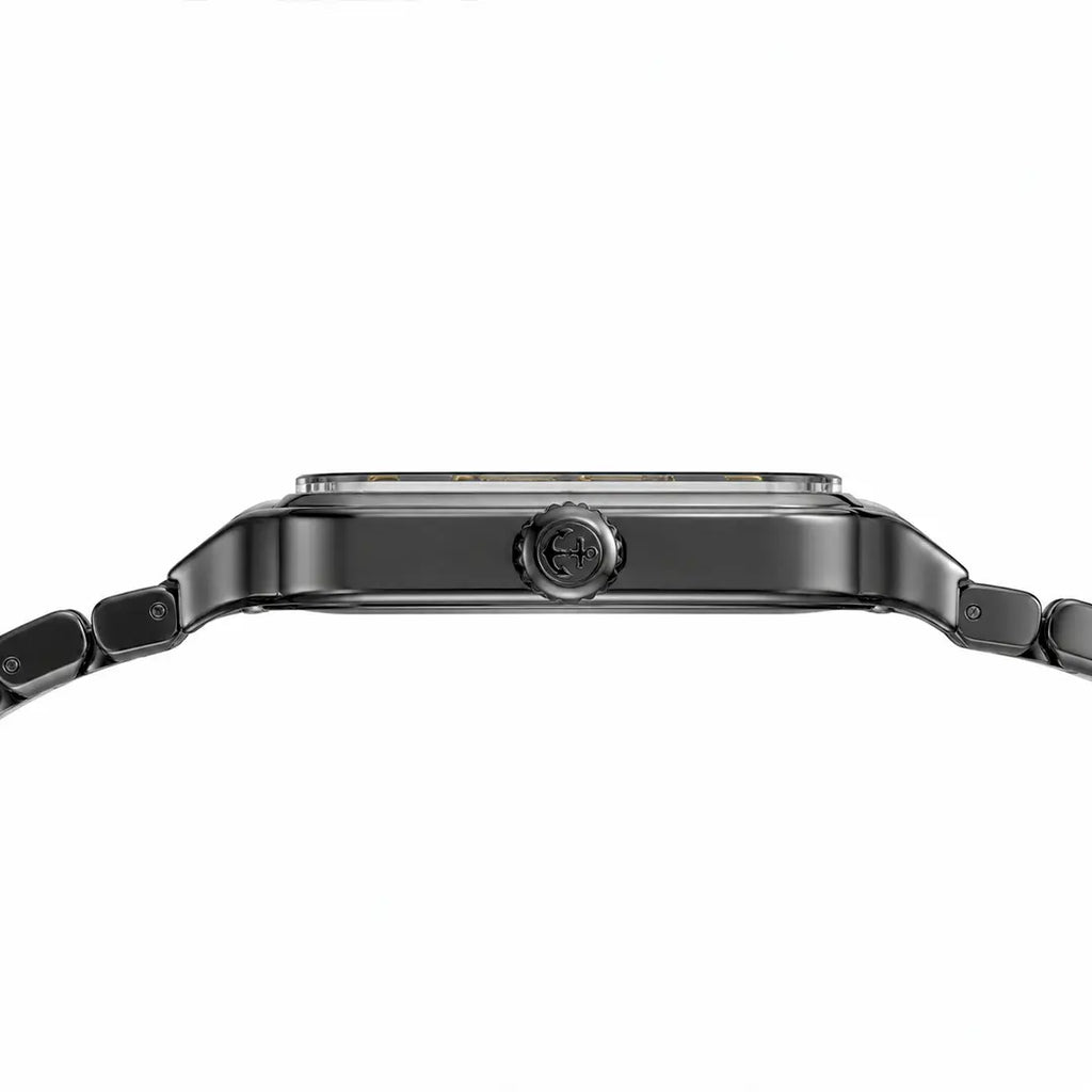 Rado Ceramic True Square Open Heart (Automatic Master Copy) | Premium Skeleton Dial with Glossy High-Tech Style Bracelet