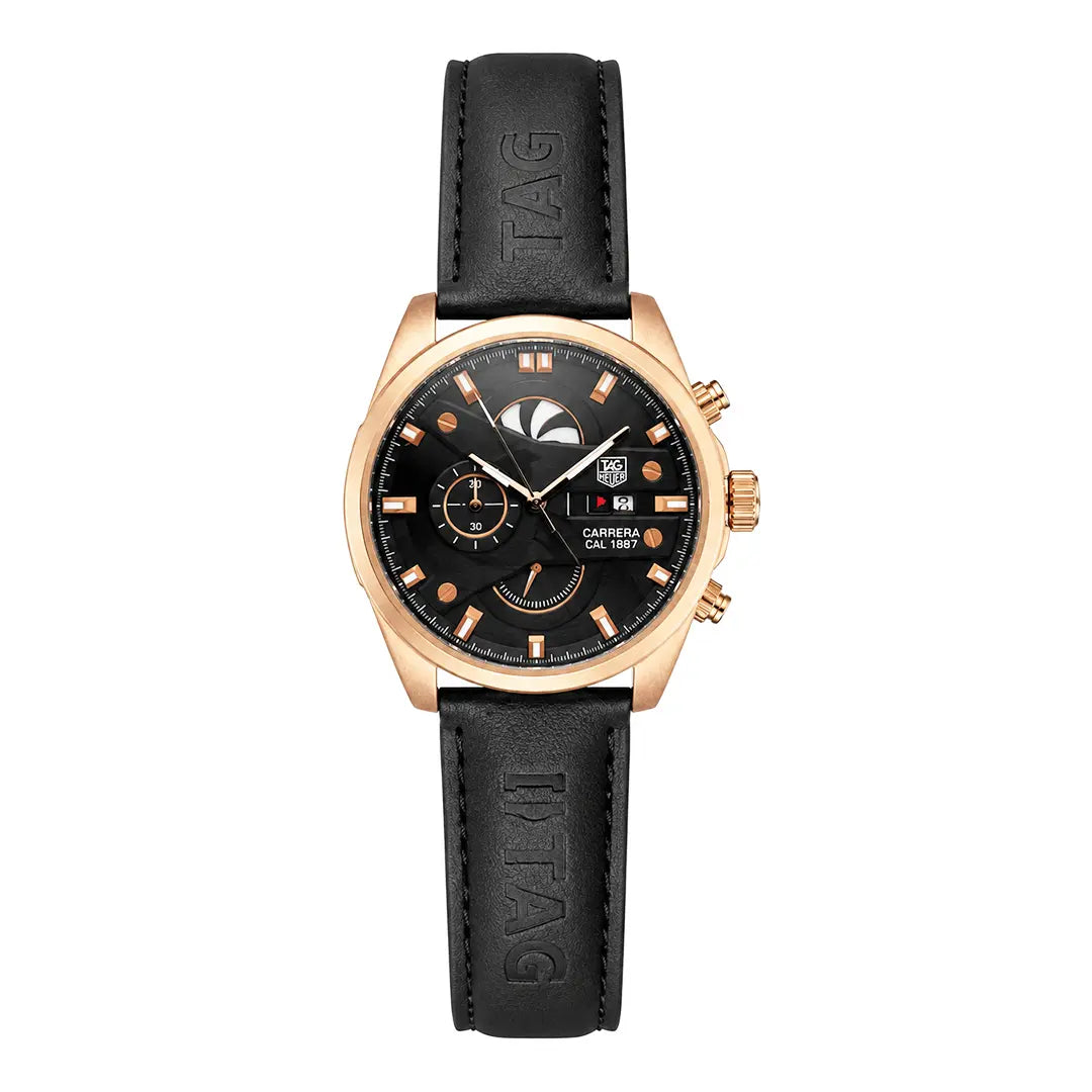 Tag Heuer Carrera CR7 Edition (Chronograph Homage) | Fully Functional Multi-Dial Watch with Textured Leather Strap