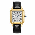 Cartier Santos Dumont (Quartz Master Copy) | Iconic Square Watch with Alligator Leather Strap