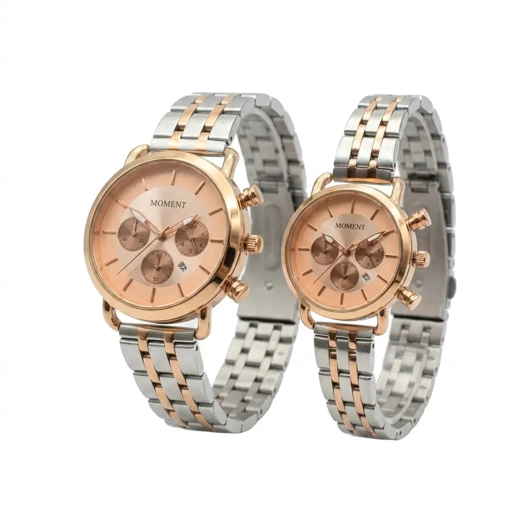 Moment legacy couple edition | luxury chronograph style matching watches
