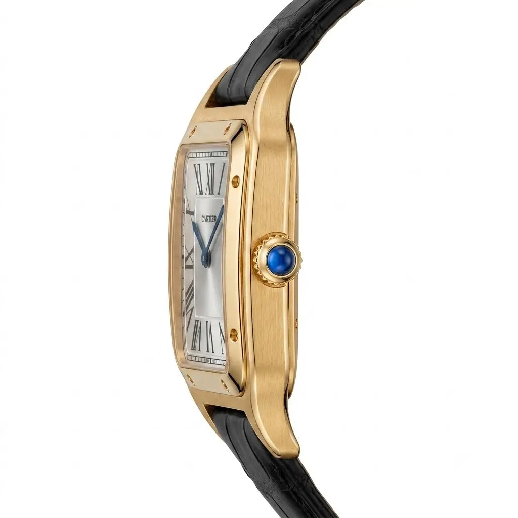 Cartier Santos Dumont (Quartz Master Copy) | Iconic Square Watch with Alligator Leather Strap