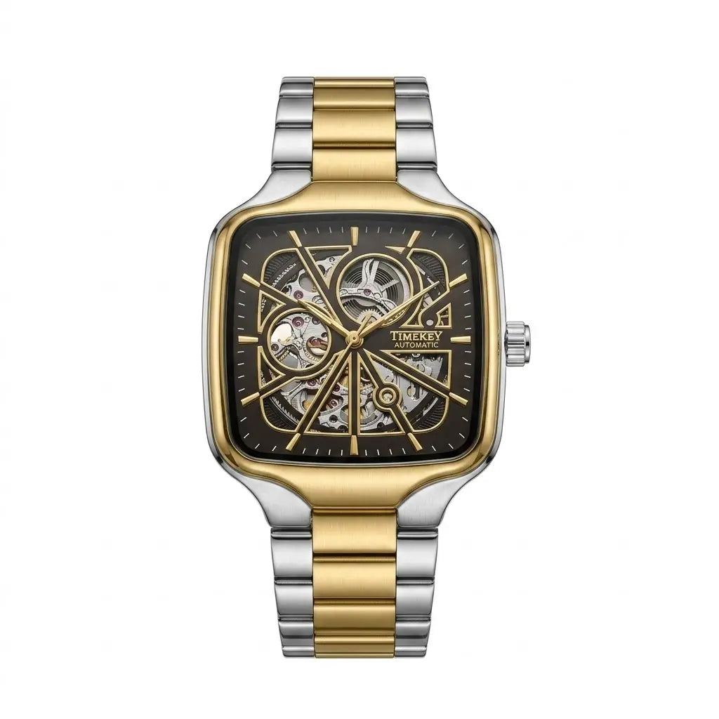 Timekey automatic skeleton | Premium square-bezel mechanical series
