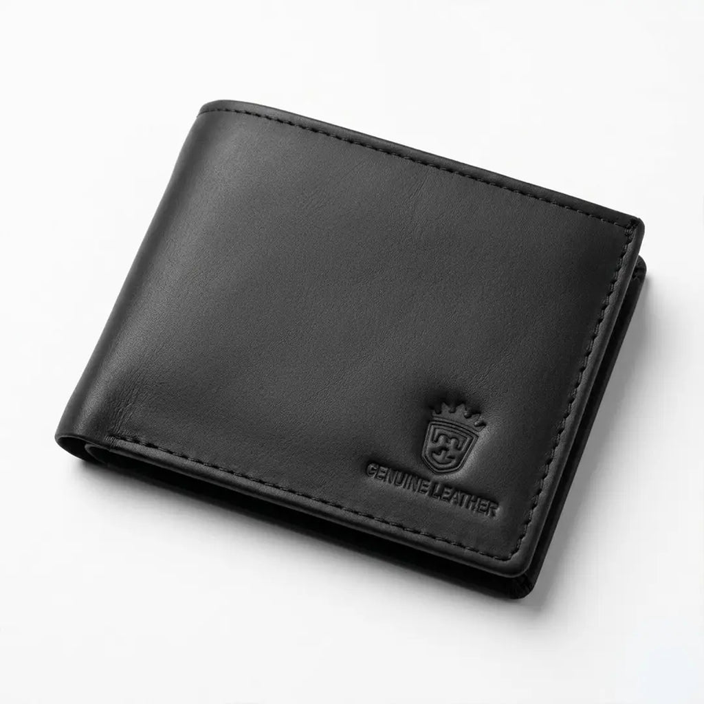 Timas signature edition | premium genuine leather wallet with contrast stitching