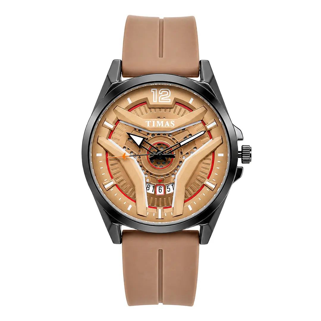 Timas Vector Series | Futuristic Geometric Dial Sports Watch with Premium Silicone Strap