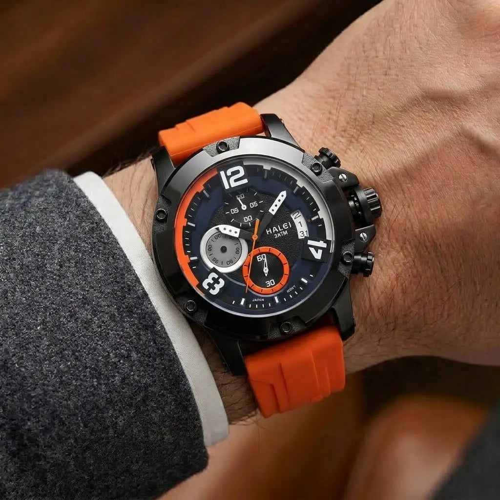 Halei Tactical Apex Series | Heavy-Duty Sports Watch with High-Impact Silicone Strap