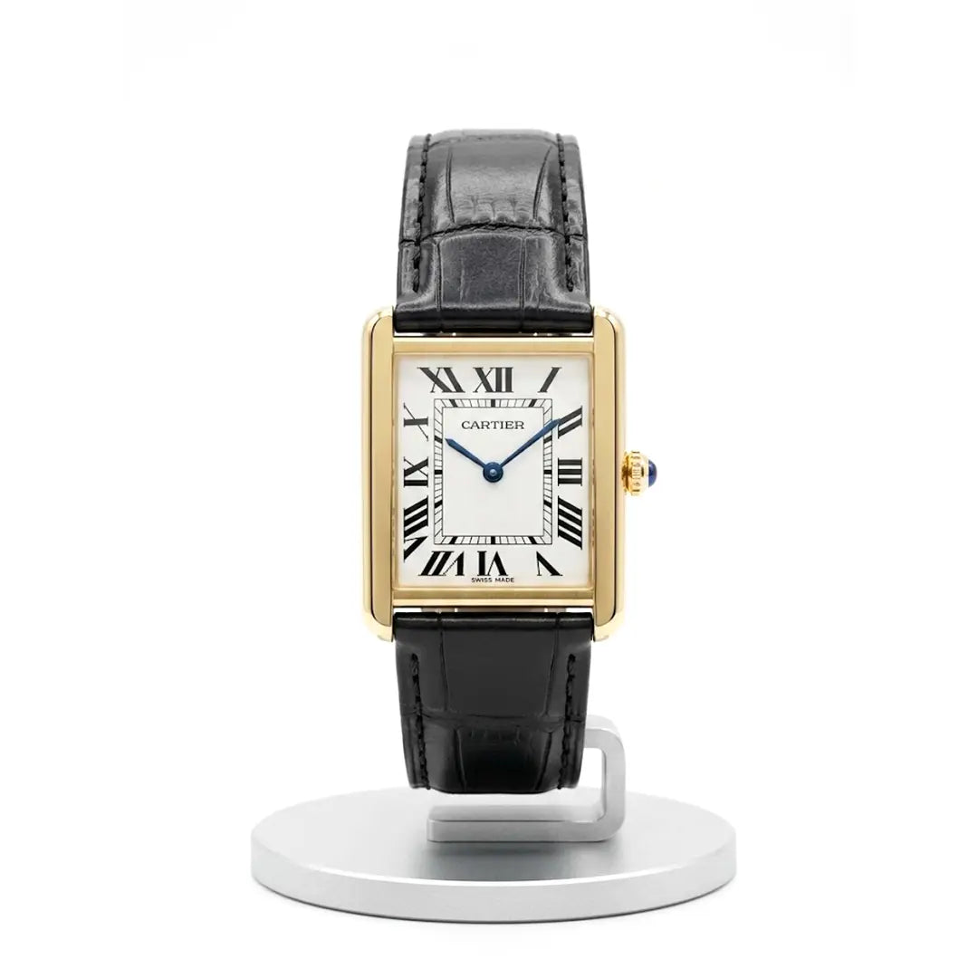 Vintage tank edition | Luxury rectangular roman dial with premium deployment clasp