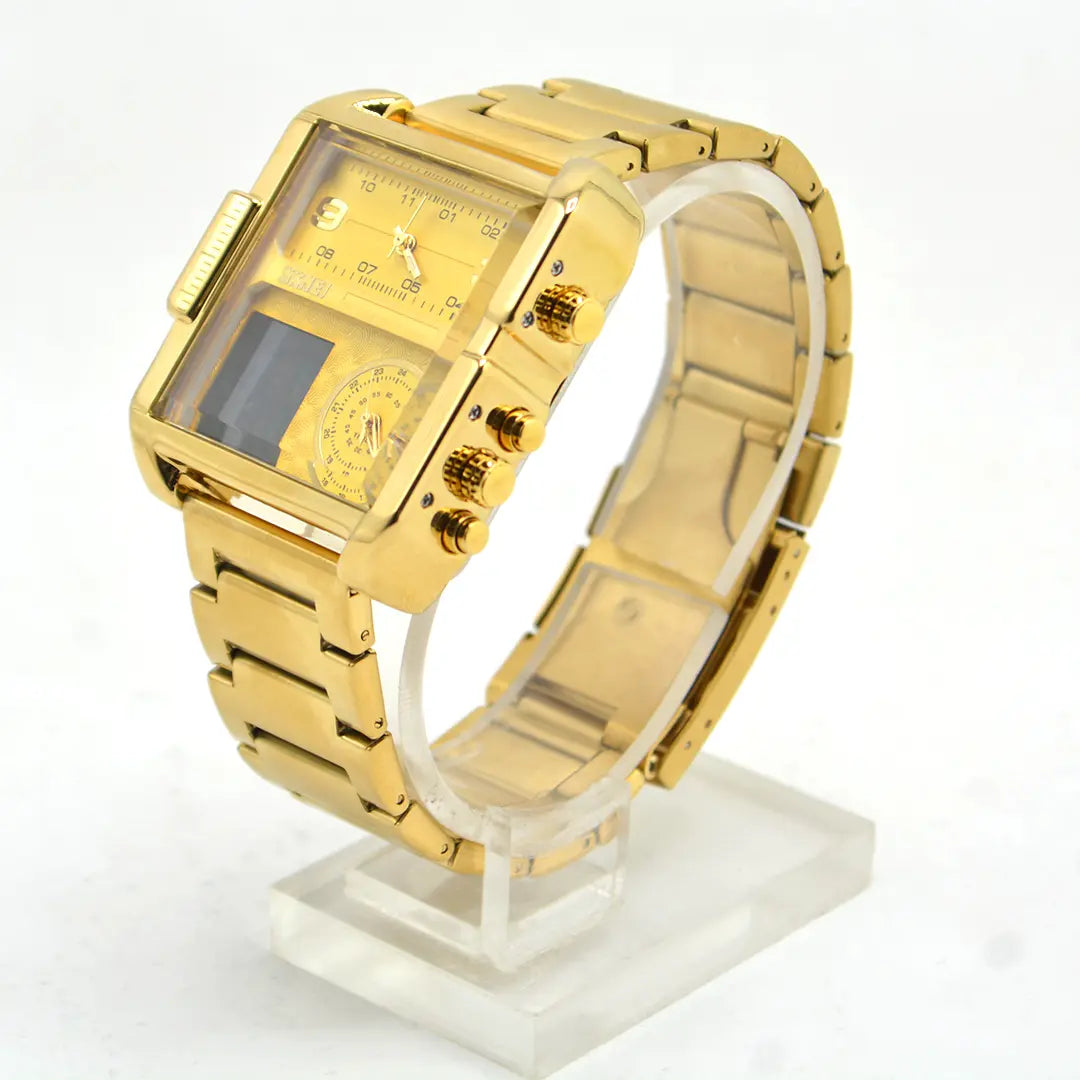 SKMEI Tactical Fusion | Multi-Display Hybrid Executive Watch