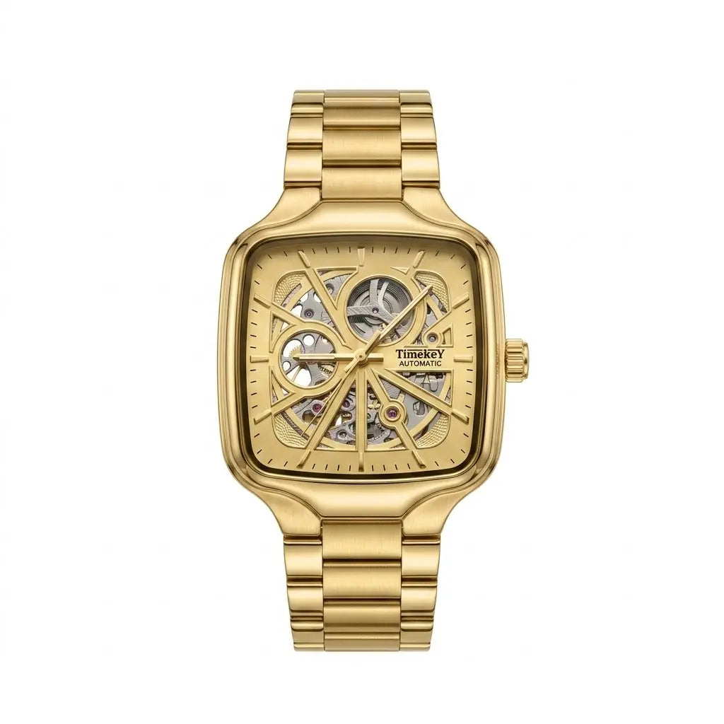 Timekey automatic skeleton | Premium square-bezel mechanical series