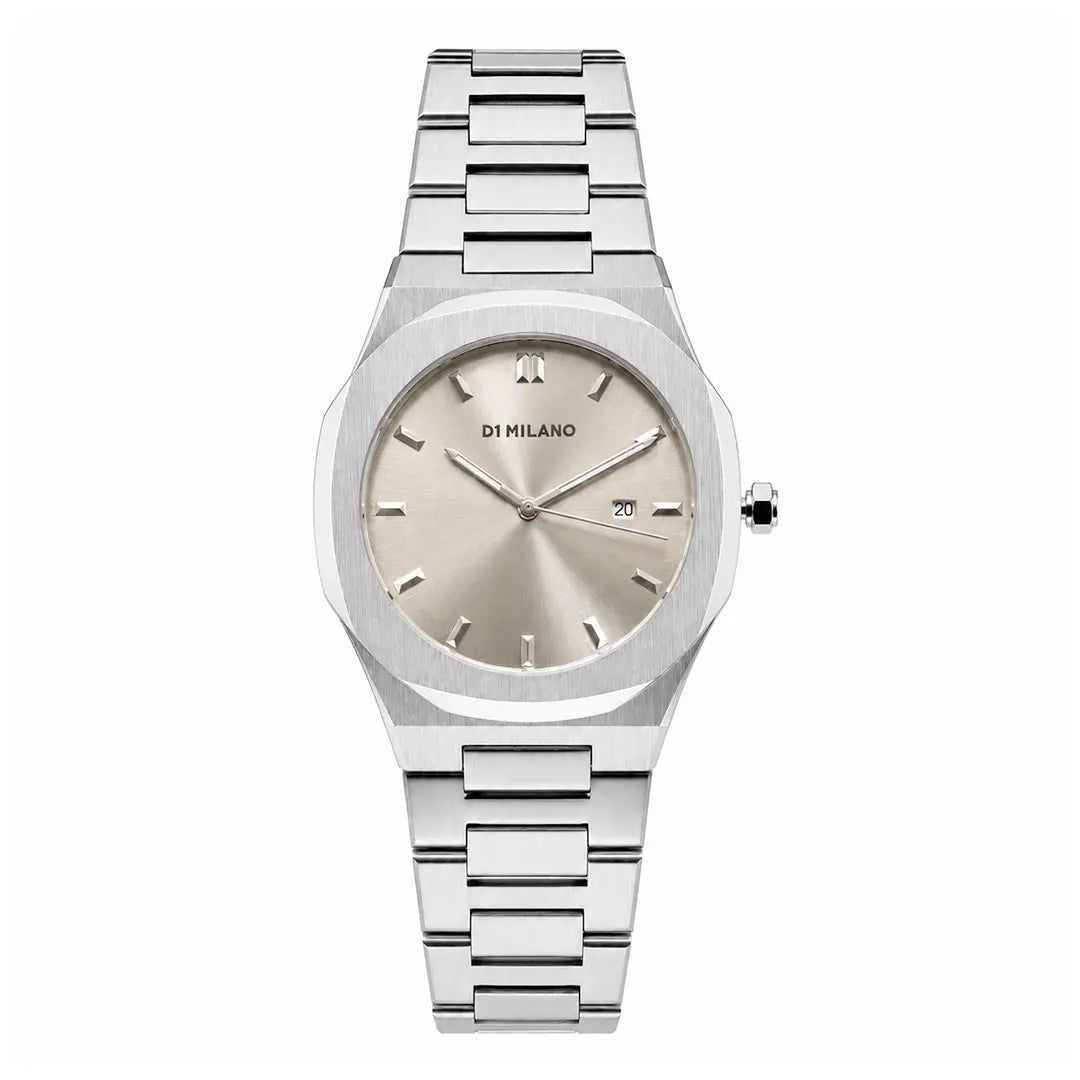 D1 Milano Ultra Thin Series (Master Copy) | Premium Polyogonal Bezel with Integrated Steel Bracelet