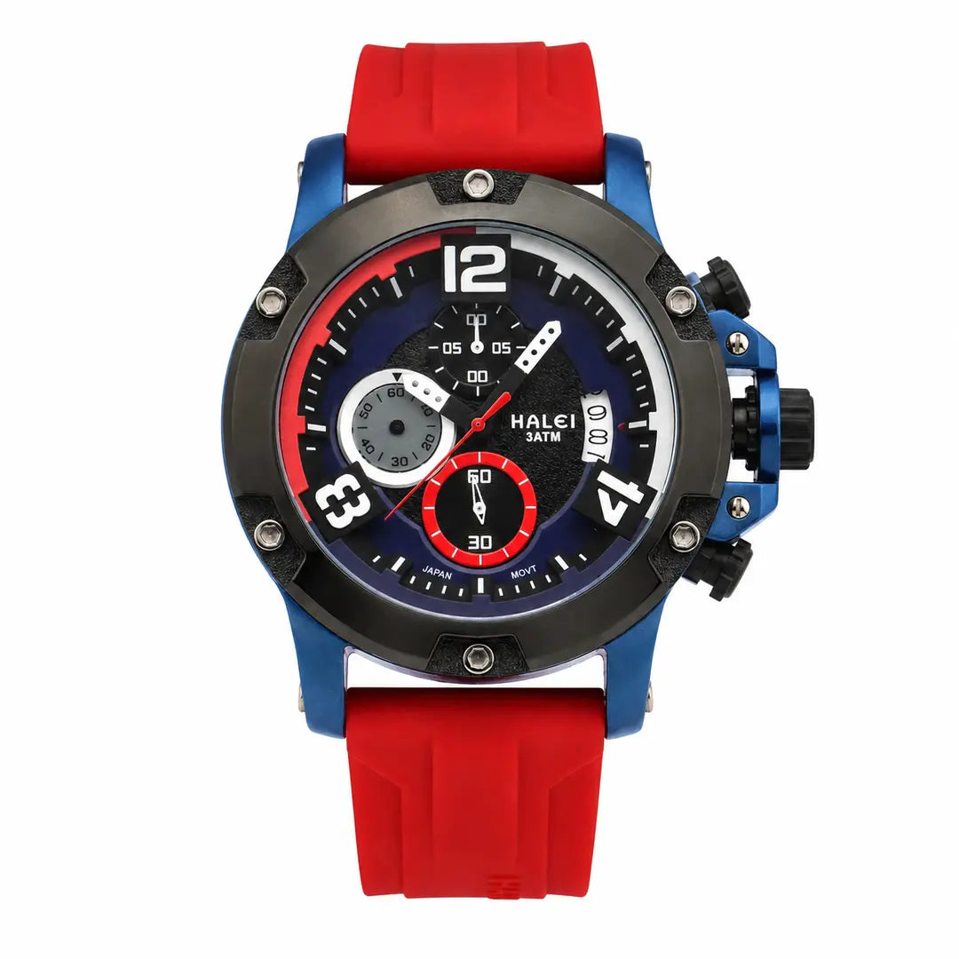 Halei Tactical Apex Series | Heavy-Duty Sports Watch with High-Impact Silicone Strap
