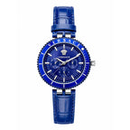 Versace Palazzo Fashion Chronograph | Working Multi-Dial Display with Alligator-Grain Strap