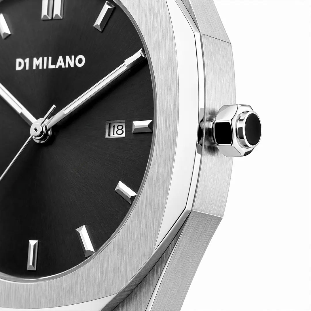 D1 Milano Ultra Thin Series (Master Copy) | Premium Polyogonal Bezel with Integrated Steel Bracelet