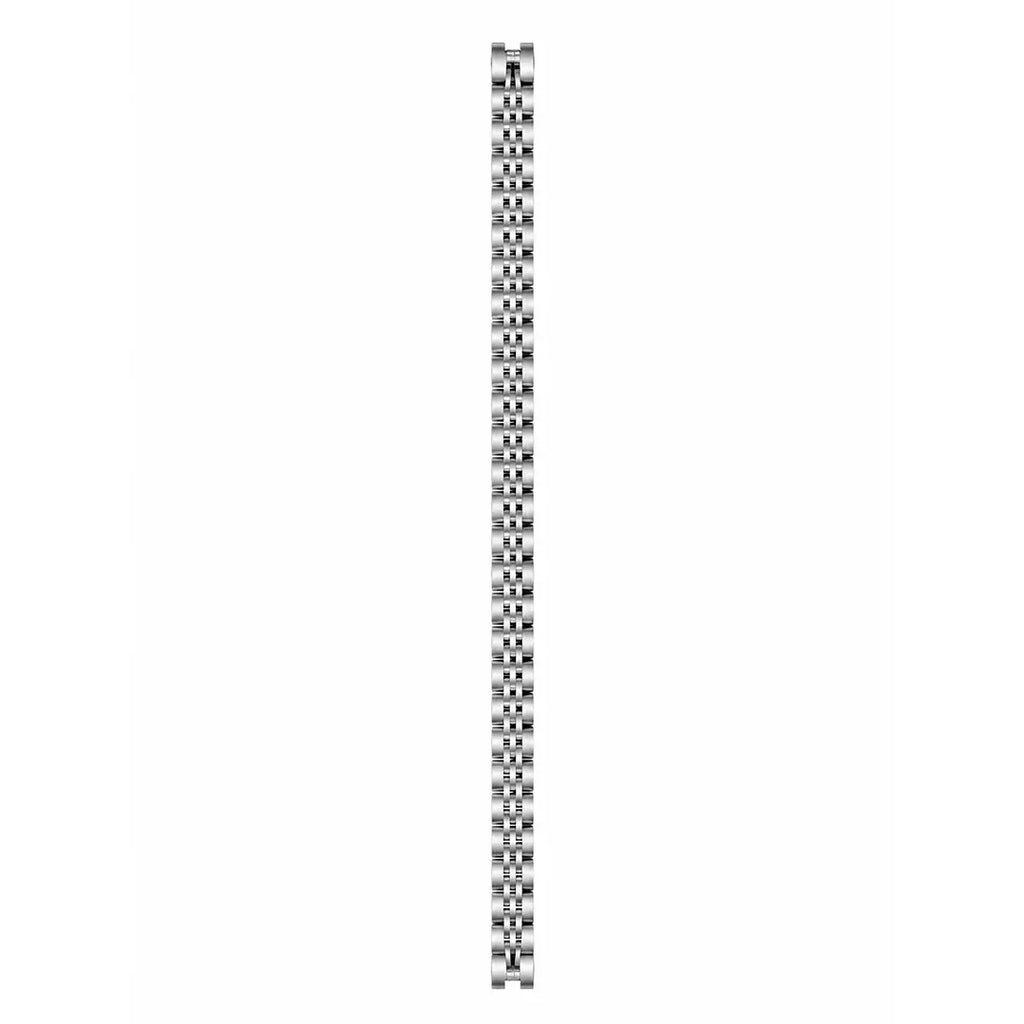 Monogram Interlocking Series | Woven Franco Mesh Bracelet with Engraved Circular Crest