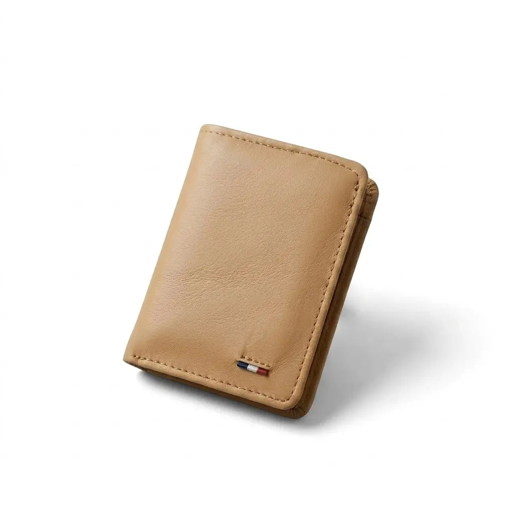 Timas Urban Slim | Premium Vertical Tri-Fold Genuine Leather Wallet