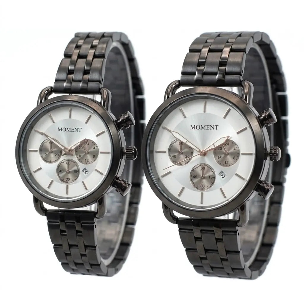 Moment legacy couple edition | luxury chronograph style matching watches