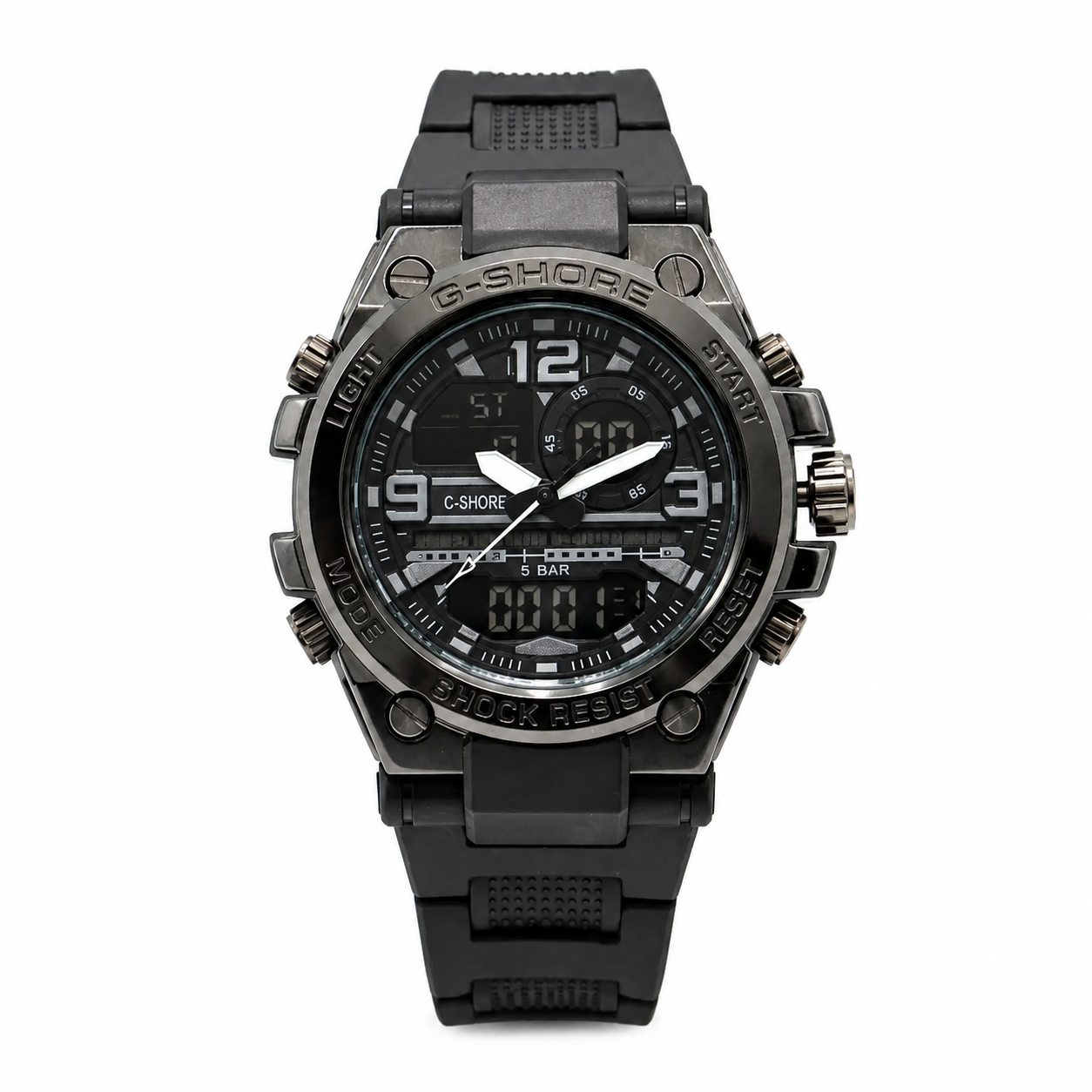 Ultimate Tactical Sports Watch | Dual-Display (Analog-Digital)