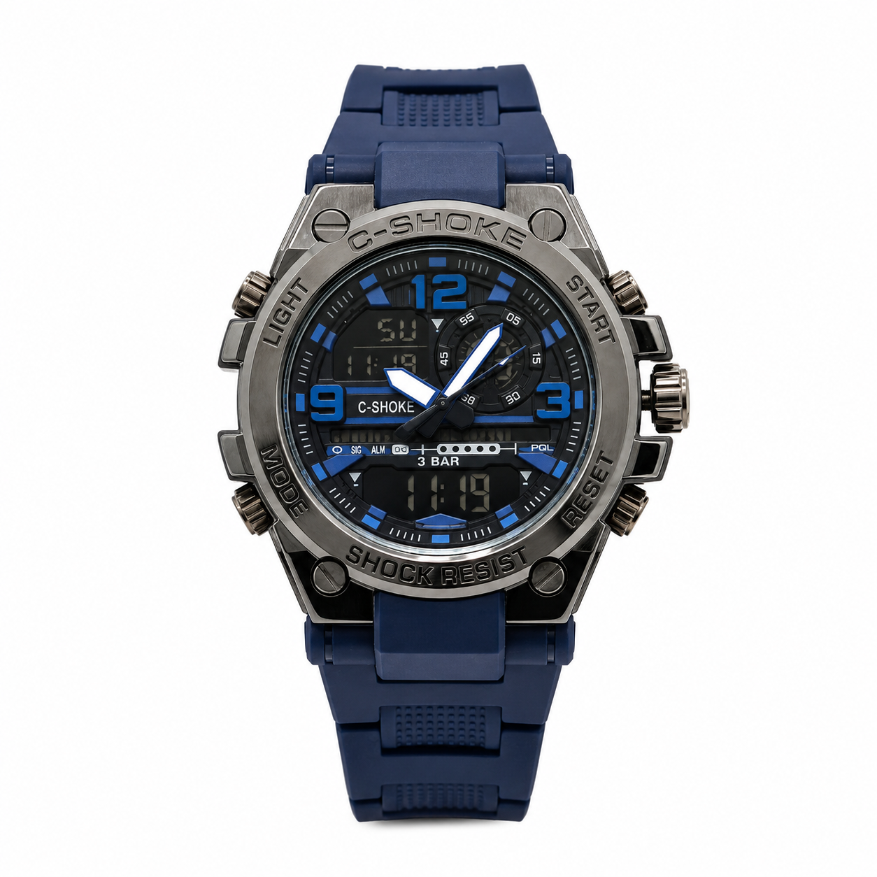Ultimate Tactical Sports Watch | Dual-Display (Analog-Digital)