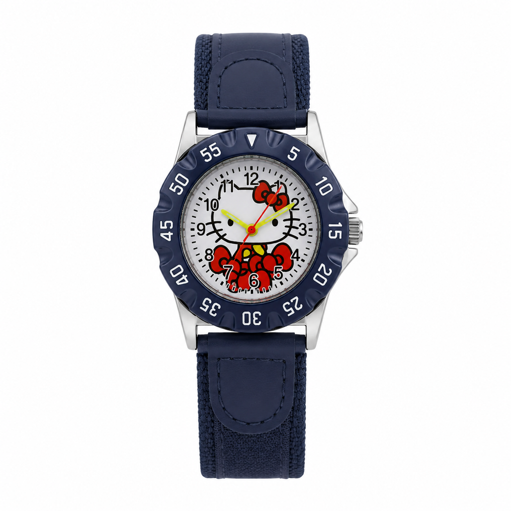 3D Hello Kitty Classic Black Watch