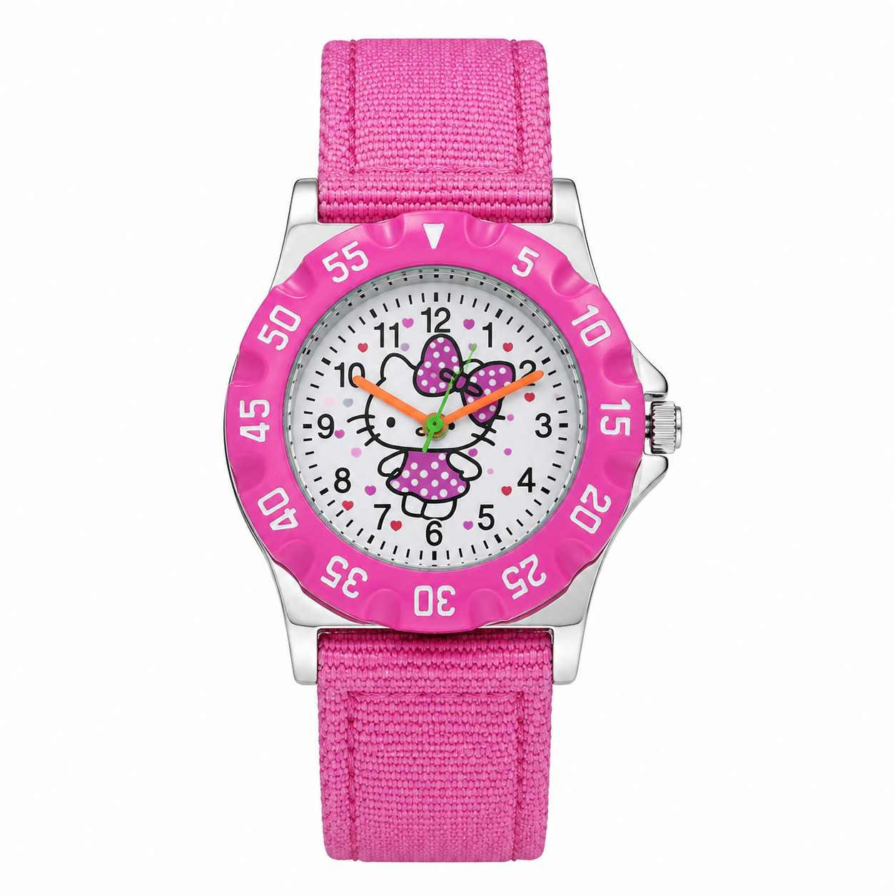 3D Hello Kitty Classic Black Watch
