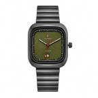 Rado vintage executive series | Iconic square-round watch with textured dial