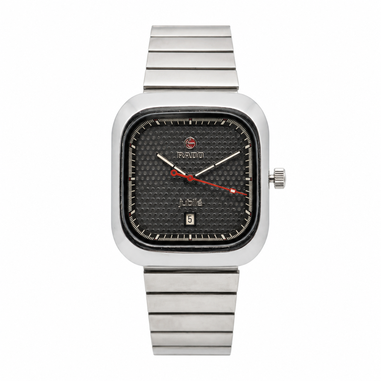 Rado vintage executive series | Iconic square-round watch with textured dial