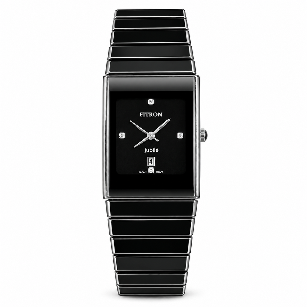 FITRON Jubilé Ceramic Edition | Rectangular High-Tech Ceramic Quartz Watch