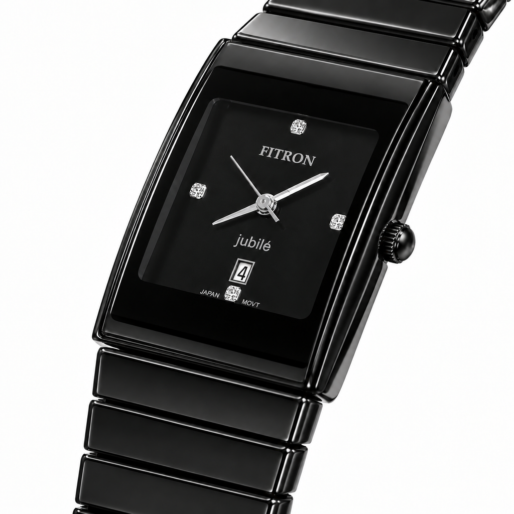 FITRON Jubilé Ceramic Edition | Rectangular High-Tech Ceramic Quartz Watch