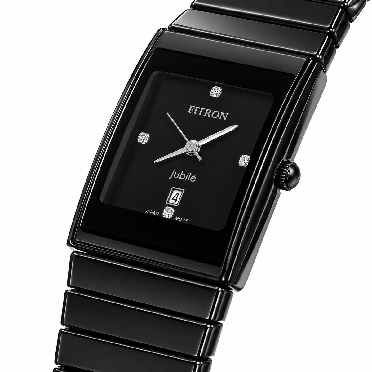 FITRON Jubilé Ceramic Edition | Rectangular High-Tech Ceramic Quartz Watch