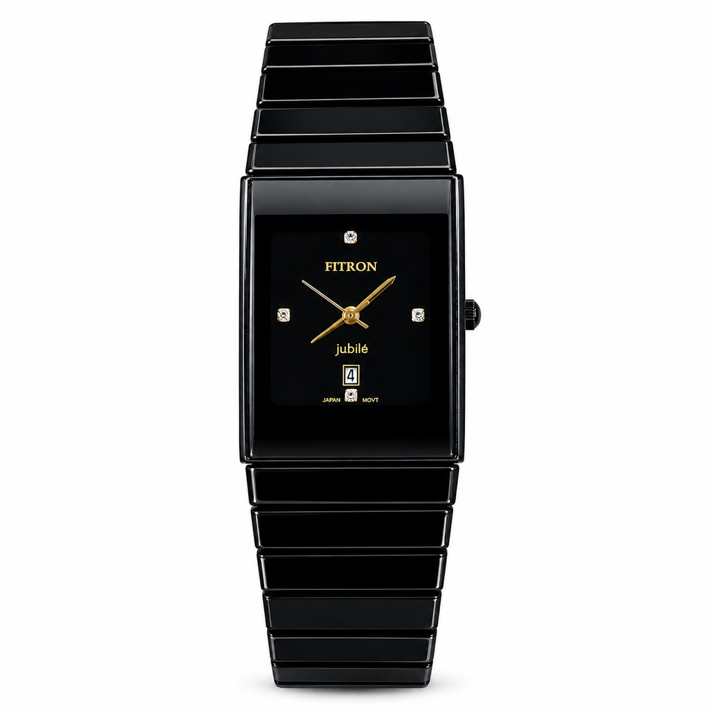 FITRON Jubilé Ceramic Edition | Rectangular High-Tech Ceramic Quartz Watch
