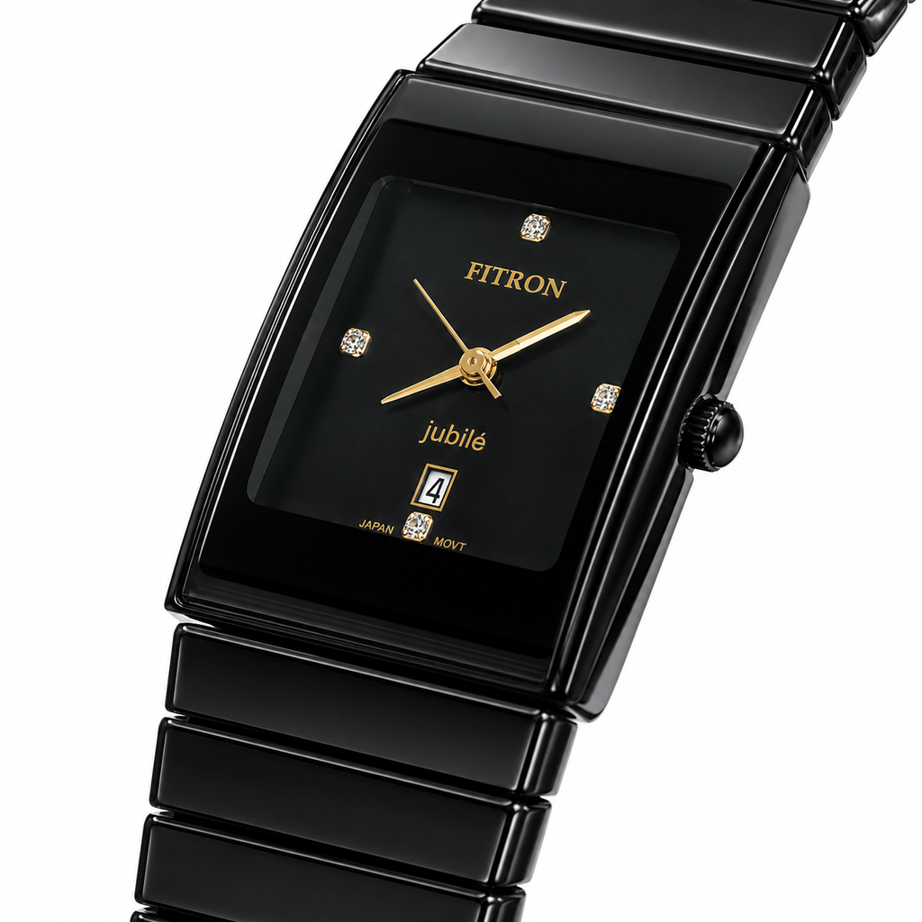 FITRON Jubilé Ceramic Edition | Rectangular High-Tech Ceramic Quartz Watch