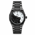 TIMAS Octagonal Bezel Dual-Split Map Dial Quartz Watch with Arabic Numerals (AWTM-00310)