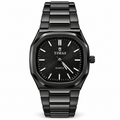 TIMAS Quartz Men's Watch with Grid Textured Dial & Metallic Bracelet (AWTM-00317)