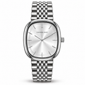 Universe Point Oval Quartz Watch with Sunburst Dial & Fine Metallic Jubilee Bracelet (AWTM-00318)